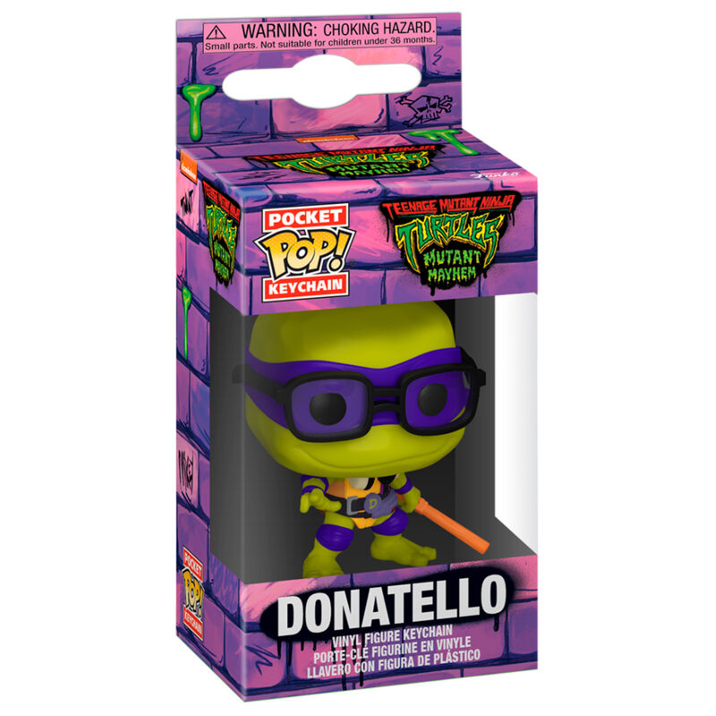 Llavero Pocket POP Tortugas Ninja Donatello de FUNKO - Frikibase.com