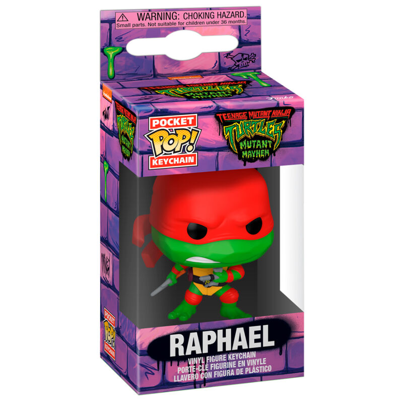 Llavero Pocket POP Tortugas Ninja Raphael de FUNKO - Frikibase.com