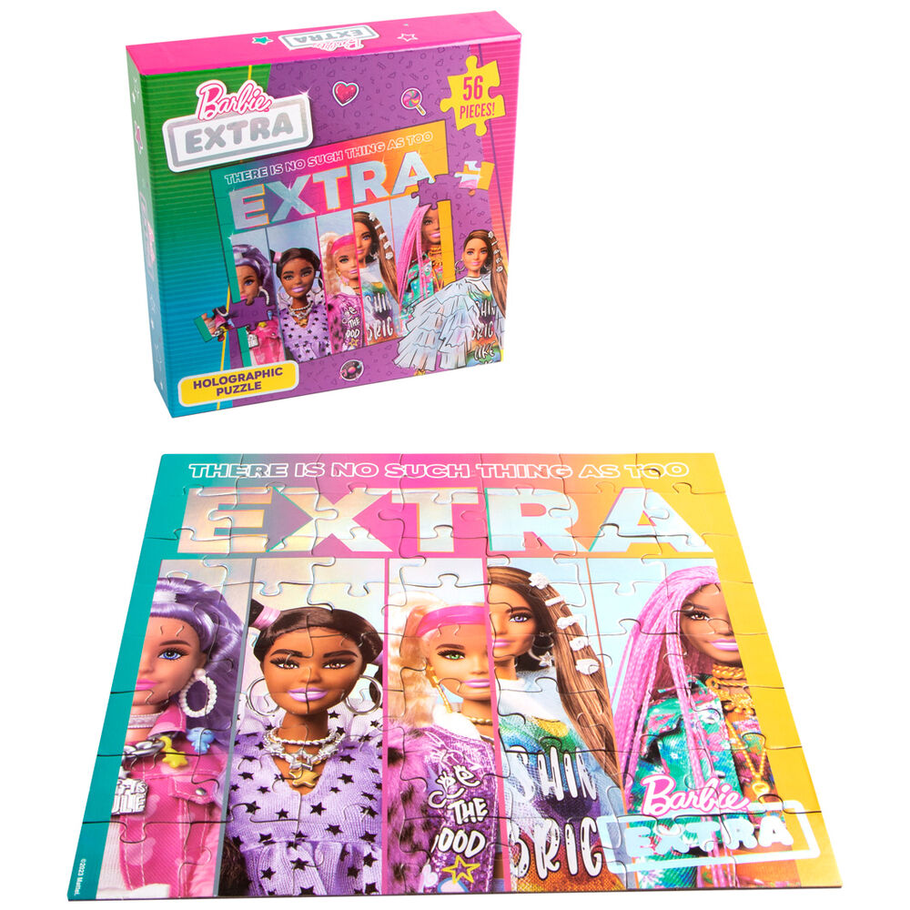 Puzzle holographic Barbie 56pzs de MATTEL - Frikibase.com