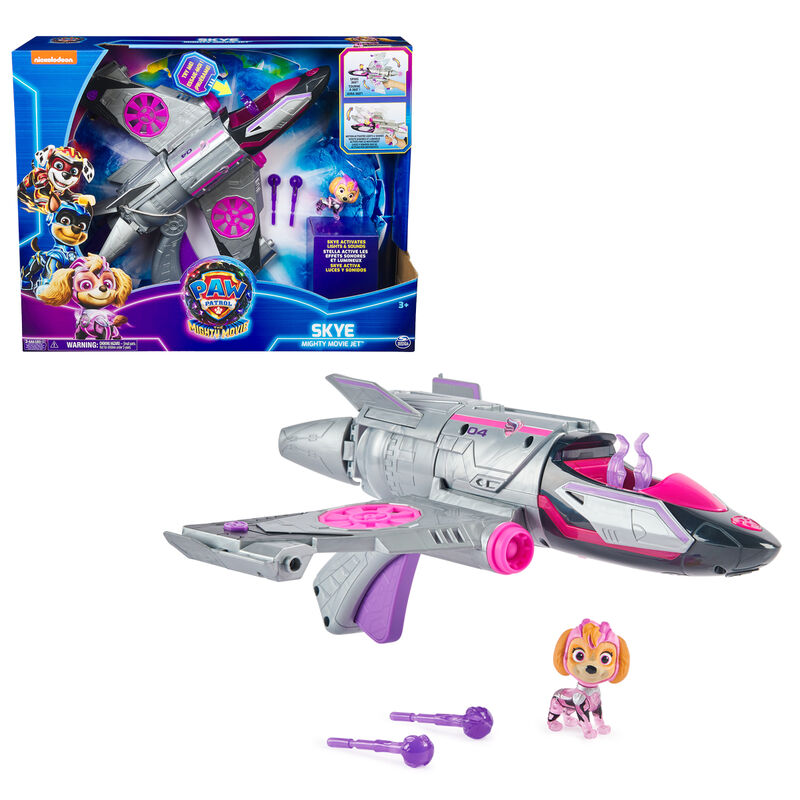 Vehiculo deluxe Skye Mighty Movie Patrulla Canina Paw Patrol de SPIN MASTER - Frikibase.com