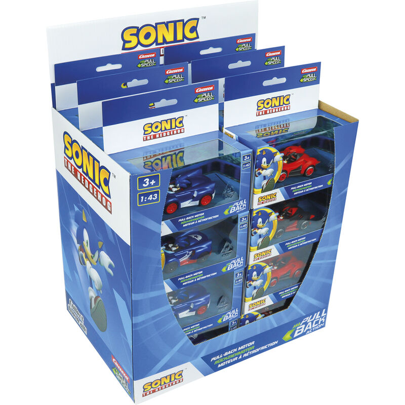 Coche pull speed Sonic the Hedgehog Kart surtido de CARRERA - Frikibase.com