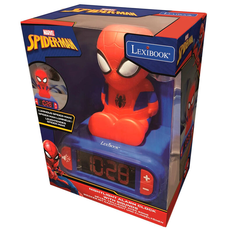 Despertador 3D digital Spiderman Marvel de LEXIBOOK - Frikibase.com
