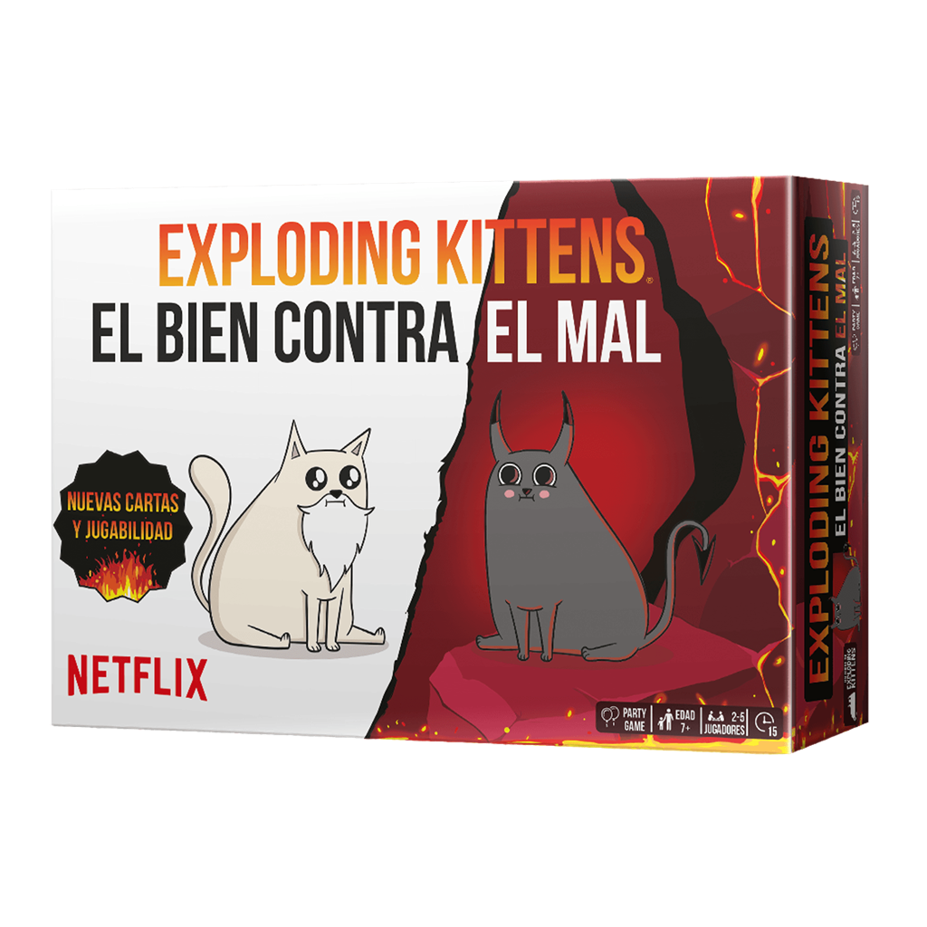 Exploding Kittens El bien contra el mal - Juego de Cartas - Frikibase.com