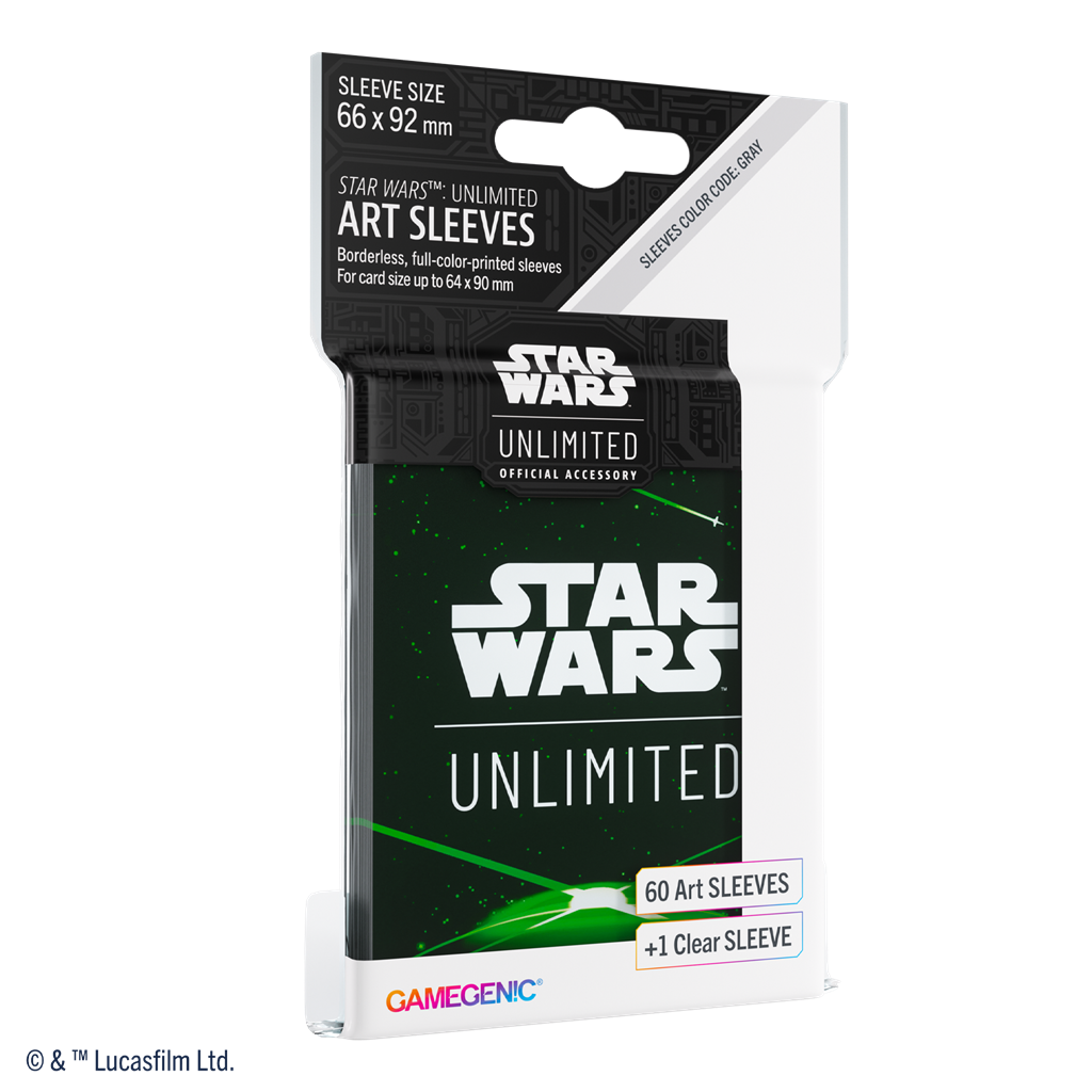 SW: Unlimited Art Sleeves Card Back Green - Accesorios y Marketing Coleccionable - Frikibase.com