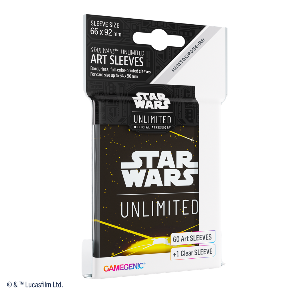 SW: Unlimited Art Sleeves Card Back Yellow - Accesorios y Marketing Coleccionable - Frikibase.com