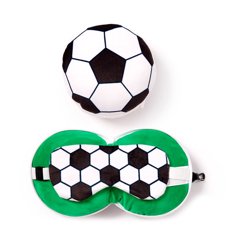 Almohada viaje antifaz Futbol Relaxeazzz - Frikibase.com