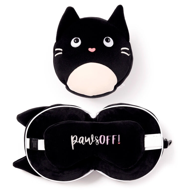 Almohada viaje antifaz Gato Feline Fine Relaxeazzz - Frikibase.com