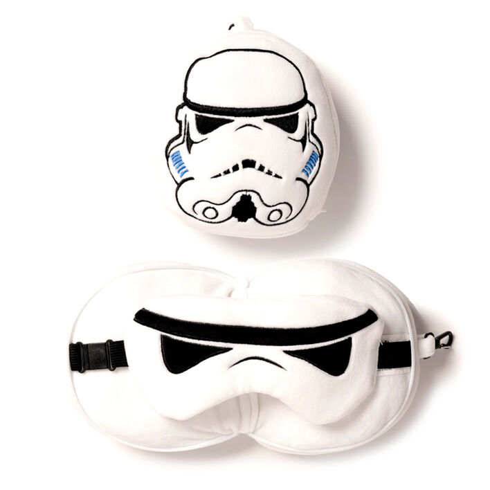 Almohada viaje antifaz Soldado Imperial Stormtrooper Star Wars Relaxeazzz - Frikibase.com