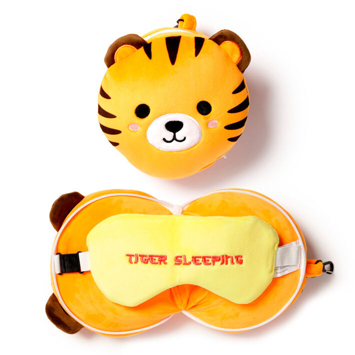 Almohada viaje antifaz Tigre Adoramals Relaxeazzz - Frikibase.com