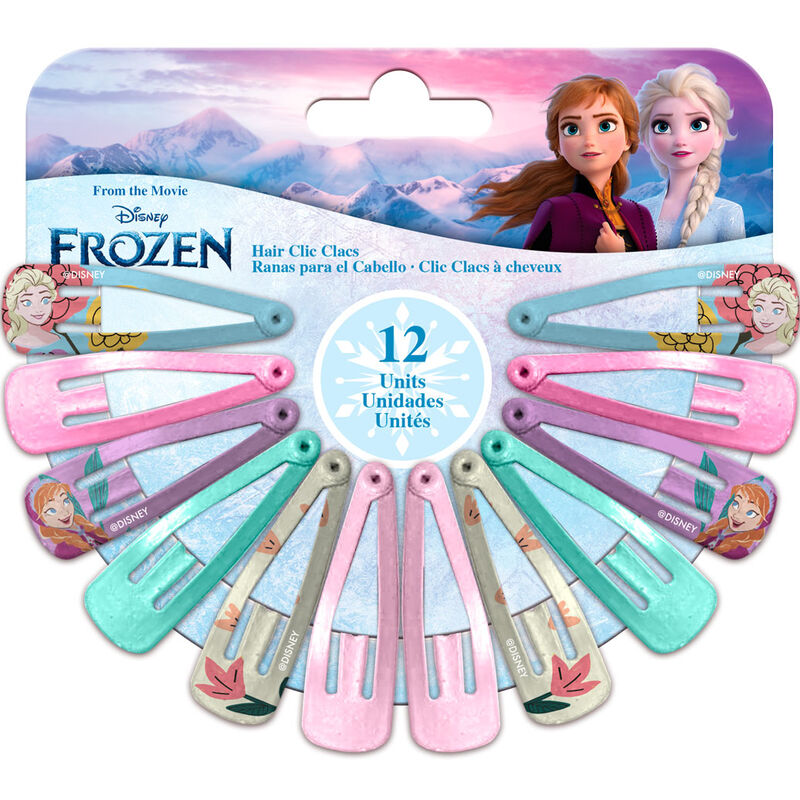 Blister 12 clips pelo Frozen Disney - Frikibase.com