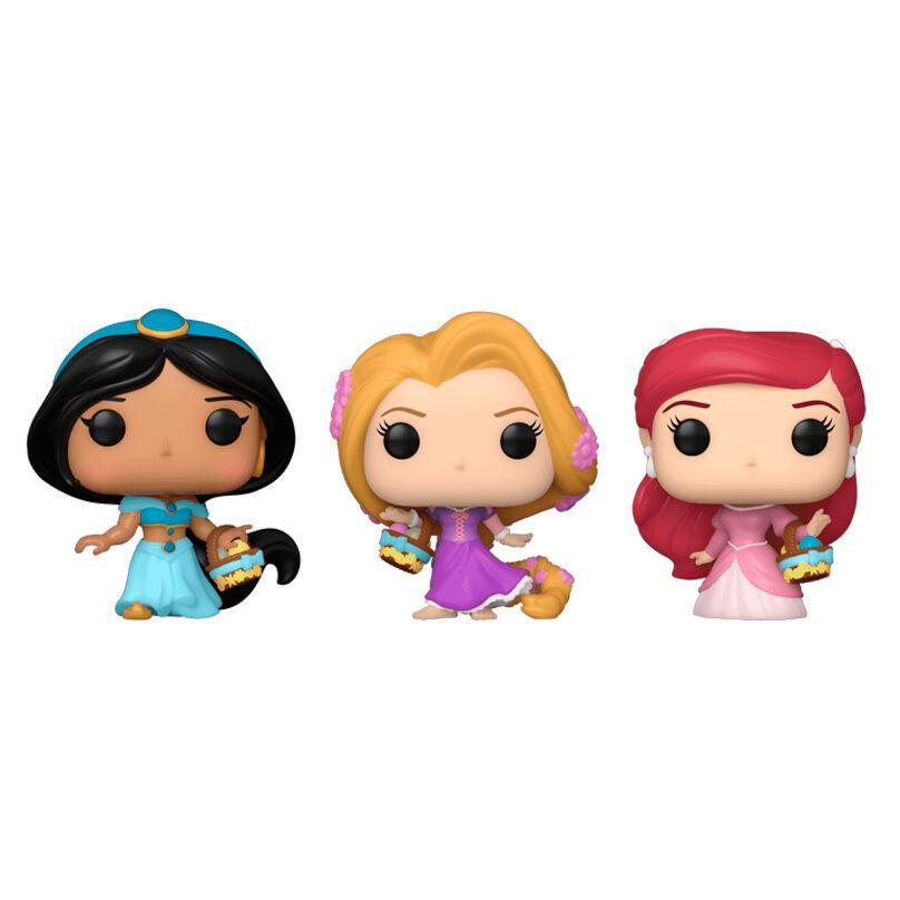 Blister 3 figuras Carrot Pocket POP Disney Princesas Rapunzel Ariel Jasmin - Frikibase.com