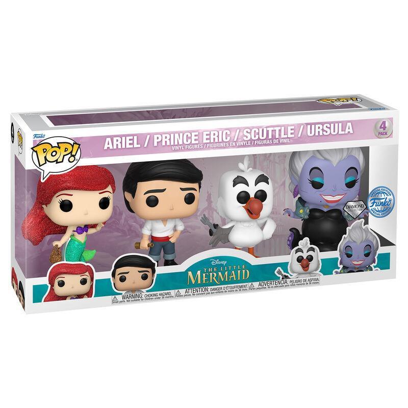 Blister 4 figuras POP Disney La Sirenita Exclusivo - Frikibase.com