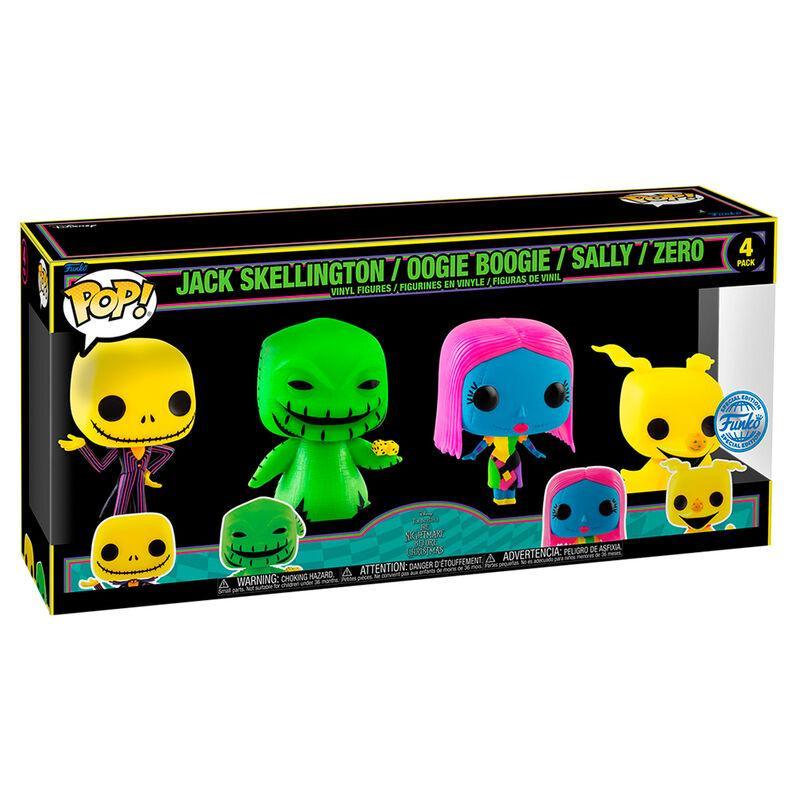 Blister 4 figuras POP Disney Pesadilla Antes de Navidad Exclusivo - Frikibase.com