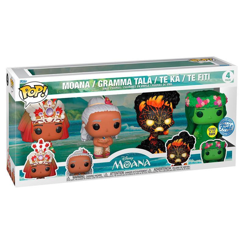 Blister 4 figuras POP Disney Vaiana Moana Exclusivo - Frikibase.com