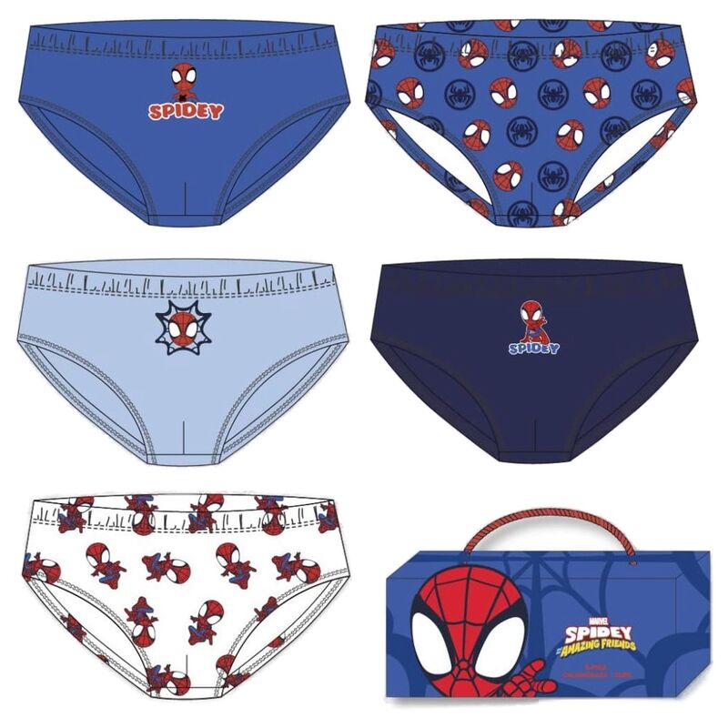 Blister 5 calzoncillos Spideman Marvel - Frikibase.com