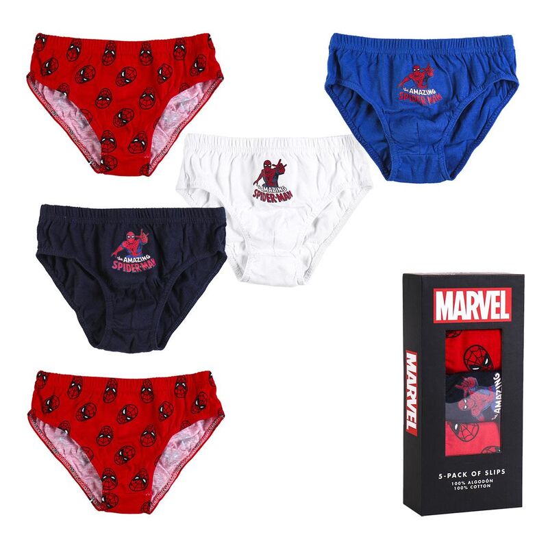 Blister 5 calzoncillos Spiderman Marvel - Frikibase.com