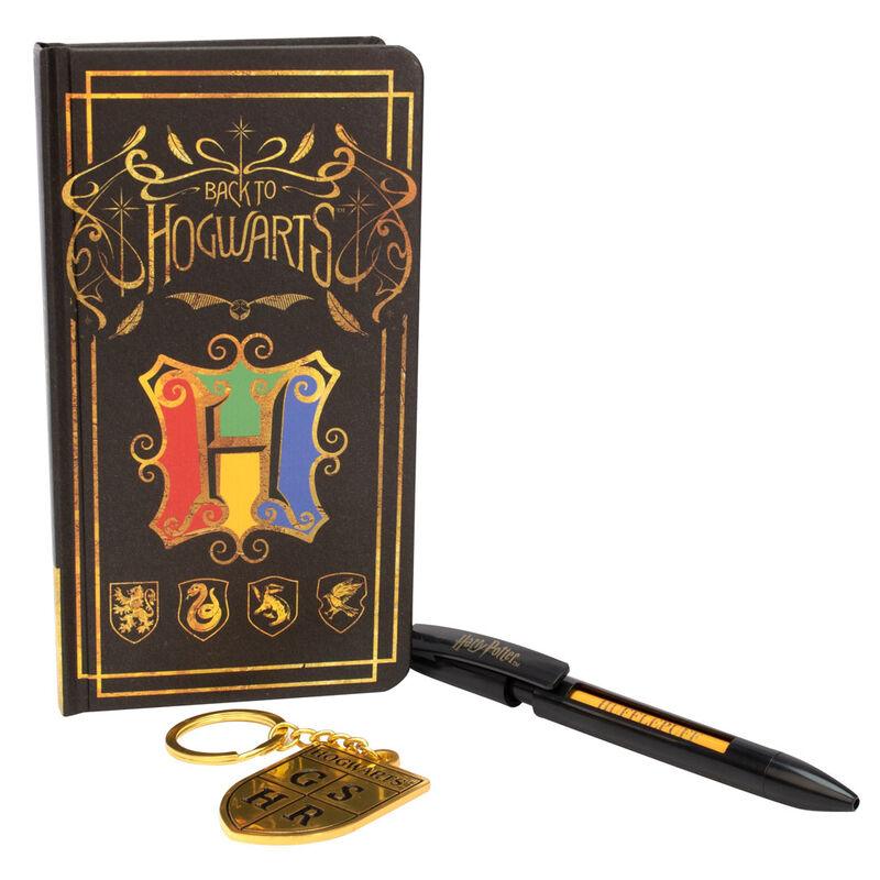 Blister cuaderno + llavero Hogwarts Harry Potter - Frikibase.com