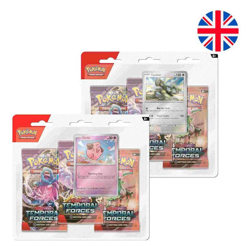 Blister juego cartas coleccionables Temporal Forces Scarlet & Violet Pokemon ingles (surtido) - Frikibase.com