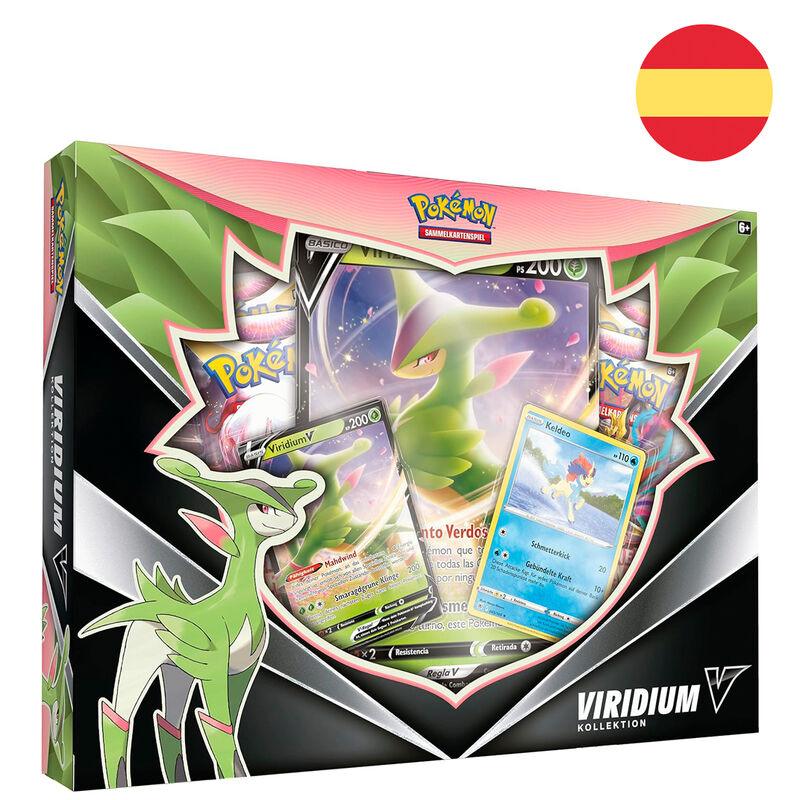 Blister juego cartas coleccionables Virizion V Pokemon español - Frikibase.com