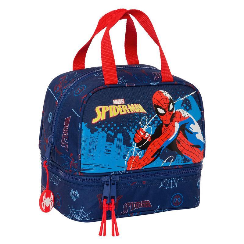 Bolsa portameriendas Neon Spiderman Marvel - Frikibase.com