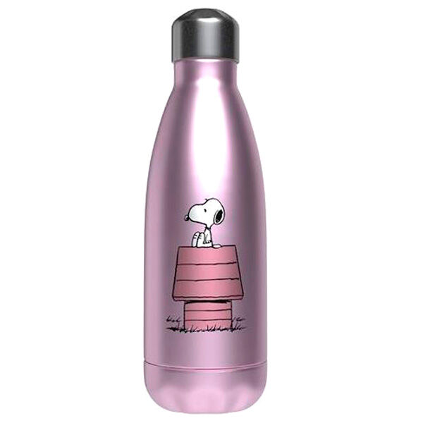 Botella acero inoxidable Caseta Rosa Snoopy 550ml - Frikibase.com