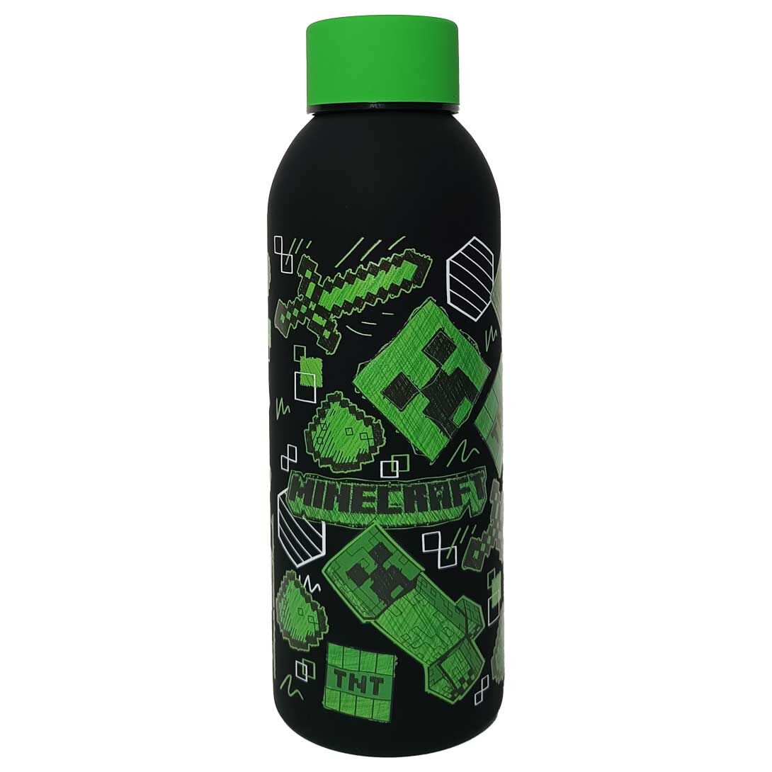 Botella acero inoxidable Minecraft 500ml - Frikibase.com