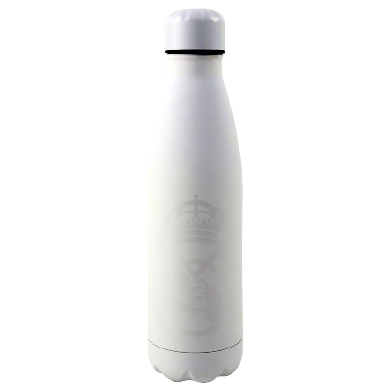 Botella blanca acero inoxidable Real Madrid 600ml - Frikibase.com