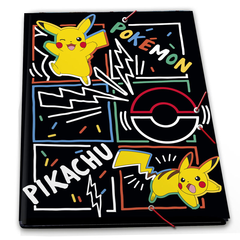 Carpeta A4 Pikachu Pokemon solapas - Frikibase.com