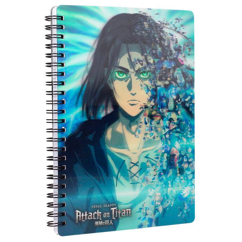 Cuaderno 3D Blue Attack on Titans - Frikibase.com