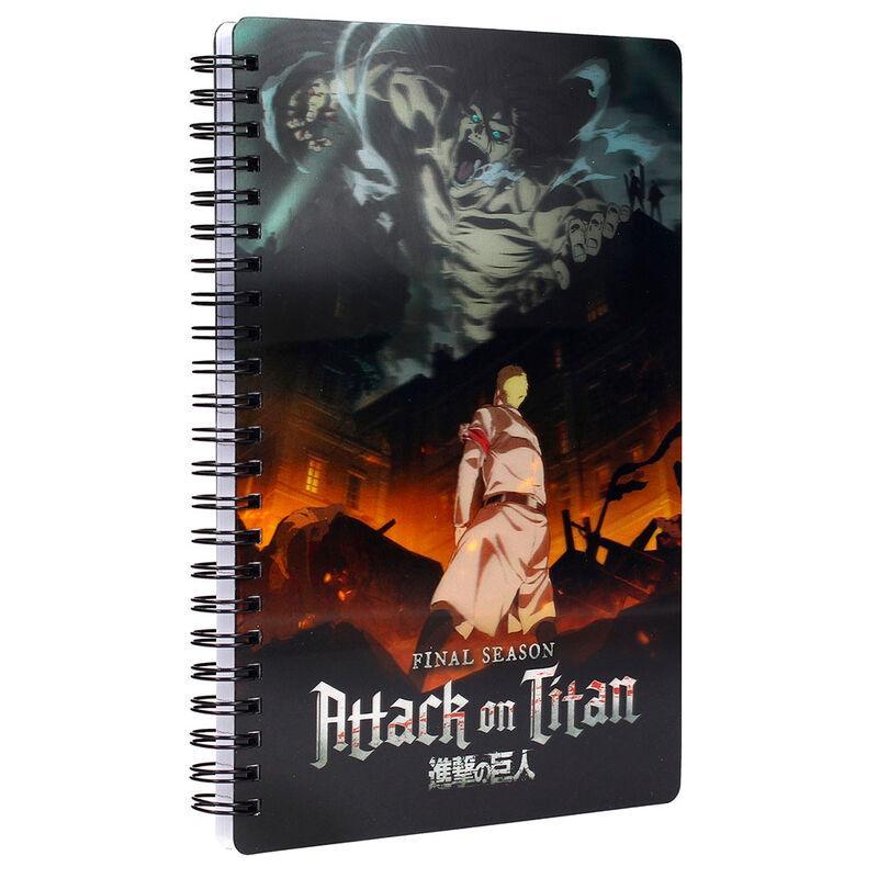 Cuaderno 3D Titan Attack on Titans - Frikibase.com