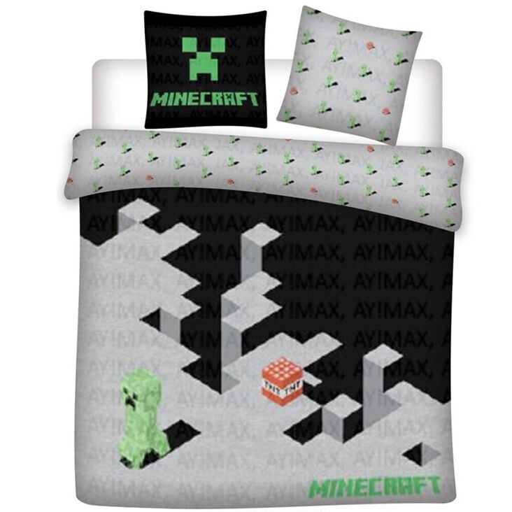 Funda nordica Minecraft cama 135cm policotton - Frikibase.com