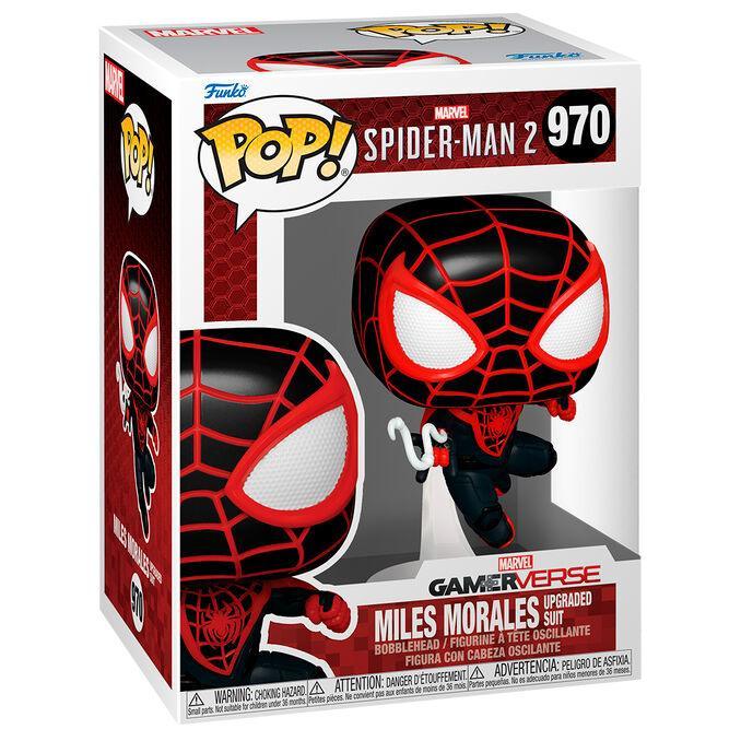 Funko POP Marvel Spiderman 2 Miles Morales Upgraded Suit - Frikibase.com