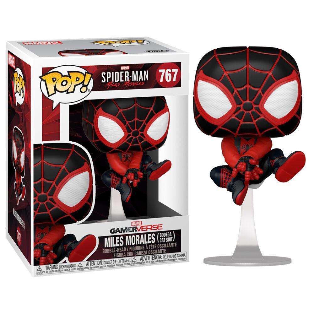 Funko POP Marvel Spiderman Miles Morales Bodega Cat Suit - Frikibase.com