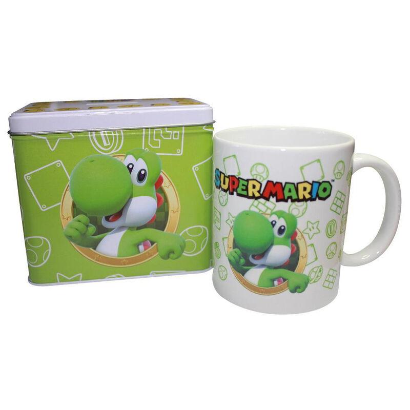 Hucha + taza Yoshi Super Mario Bros Nintendo - Frikibase.com