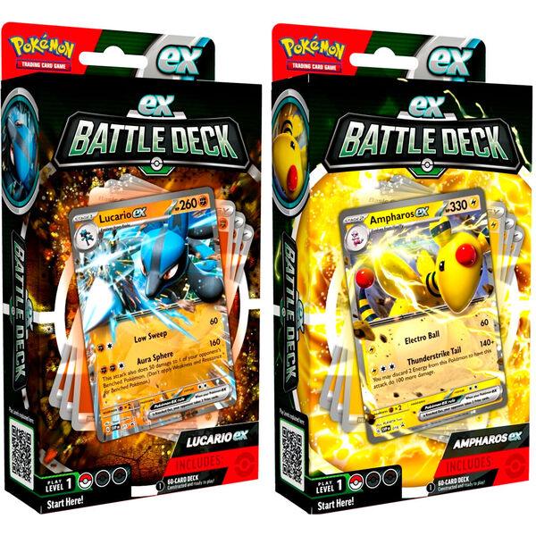 Juego cartas coleccionables Ampharos & Lucario Ex Battle Deck Pokemon ingles (surtido) - Frikibase.com