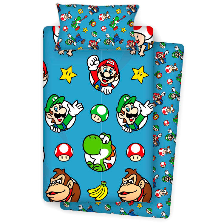 Juego sabanas Super Mario Bros 90cm - Frikibase.com