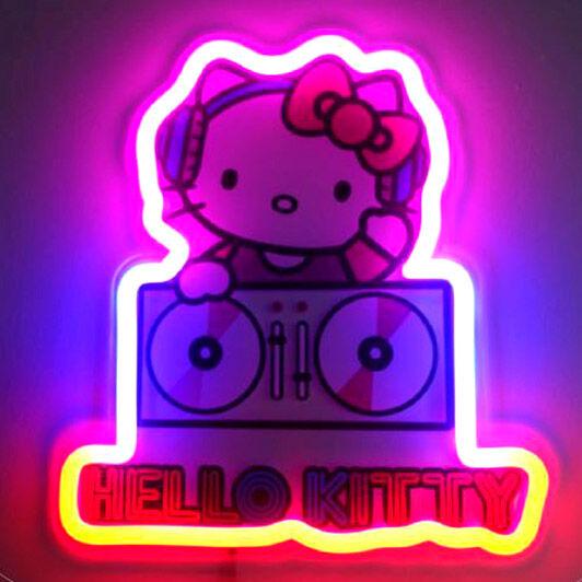 Lampara mural neon Neon Hello Kitty - Frikibase.com