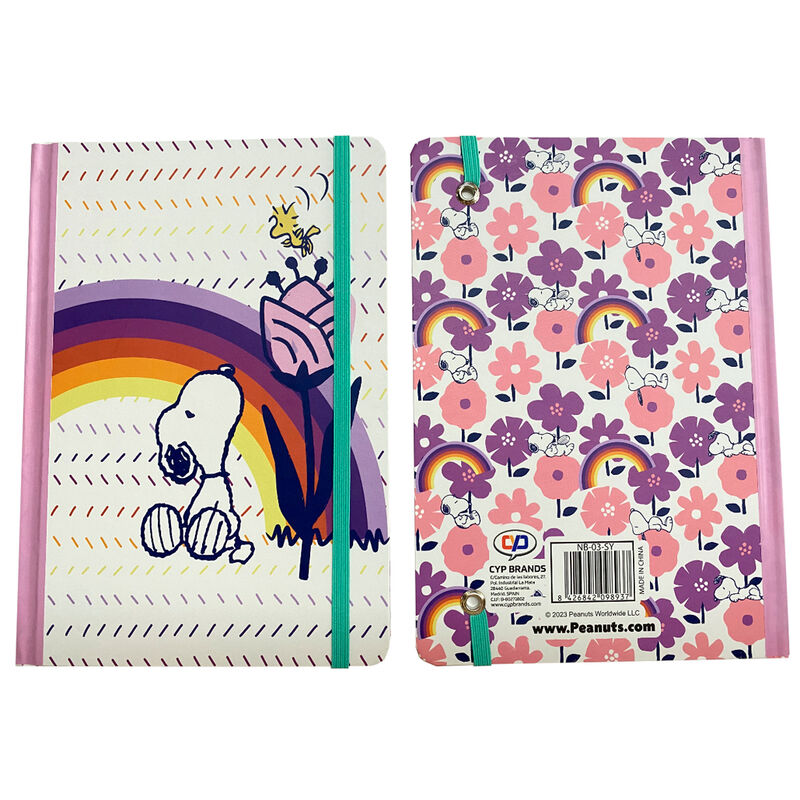 Libreta A5 Arco Iris Snoopy - Frikibase.com