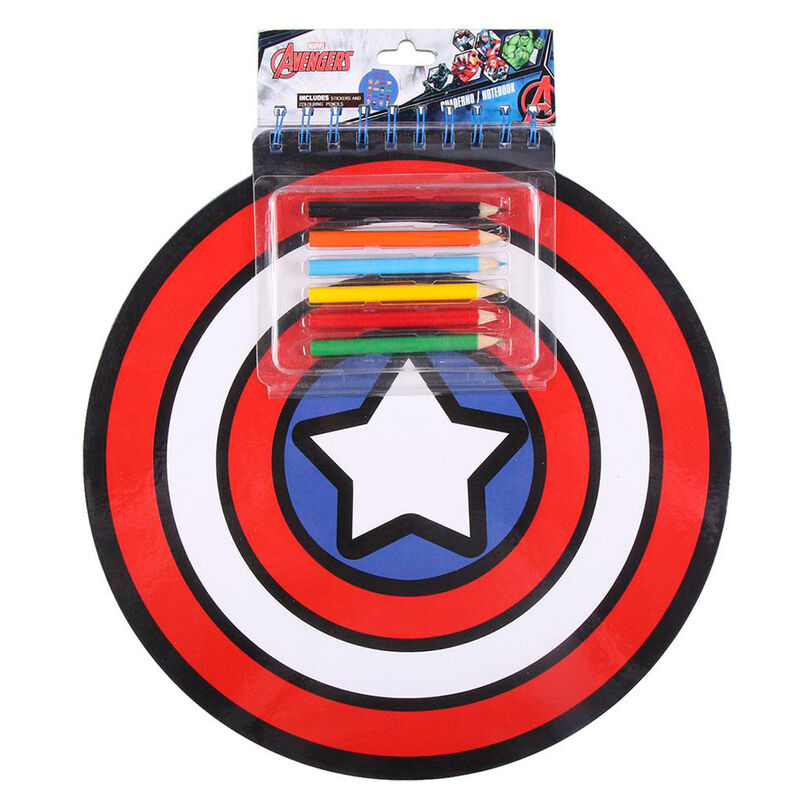 Libreta colores Capitan America Marvel - Frikibase.com