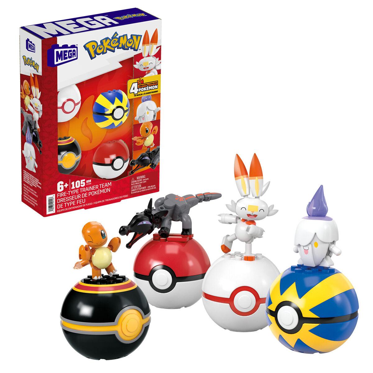 MEGA Construx Equipo de Entrenador de Fuego Pokemon - Frikibase.com