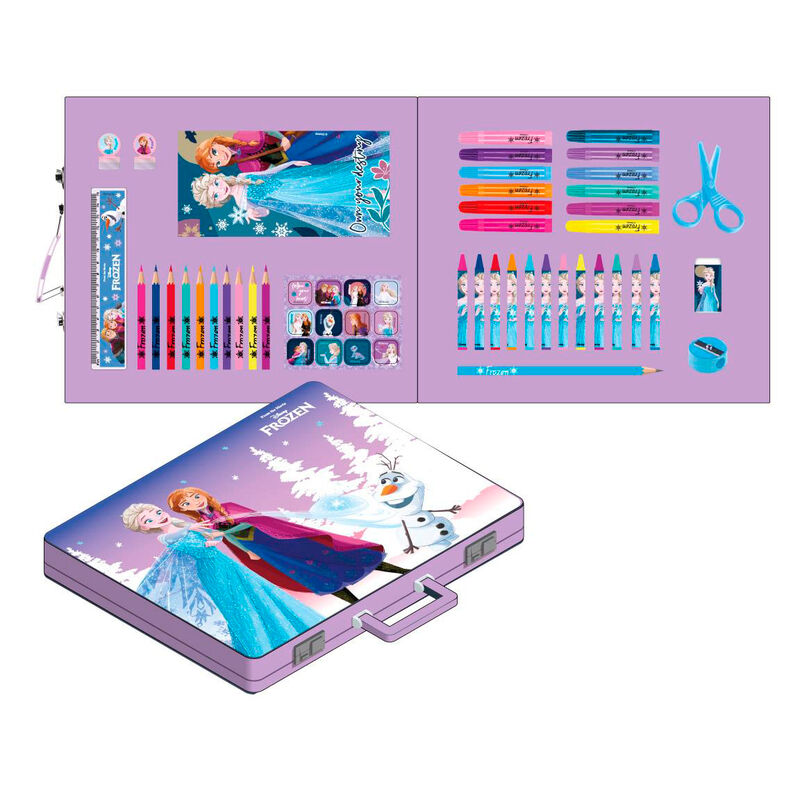 Maletin papeleria coloreable Frozen Disney - Frikibase.com