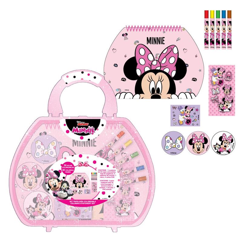 Maletin papeleria coloreable Minnie Disney - Frikibase.com