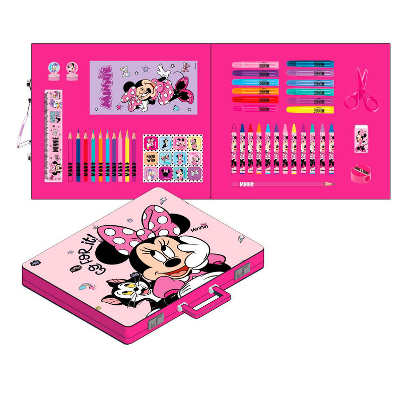 Maletin papeleria coloreable Minnie Disney - Frikibase.com