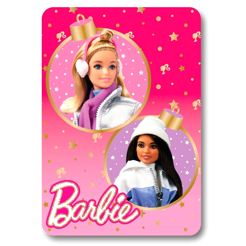 Manta polar Navidad Barbie - Frikibase.com