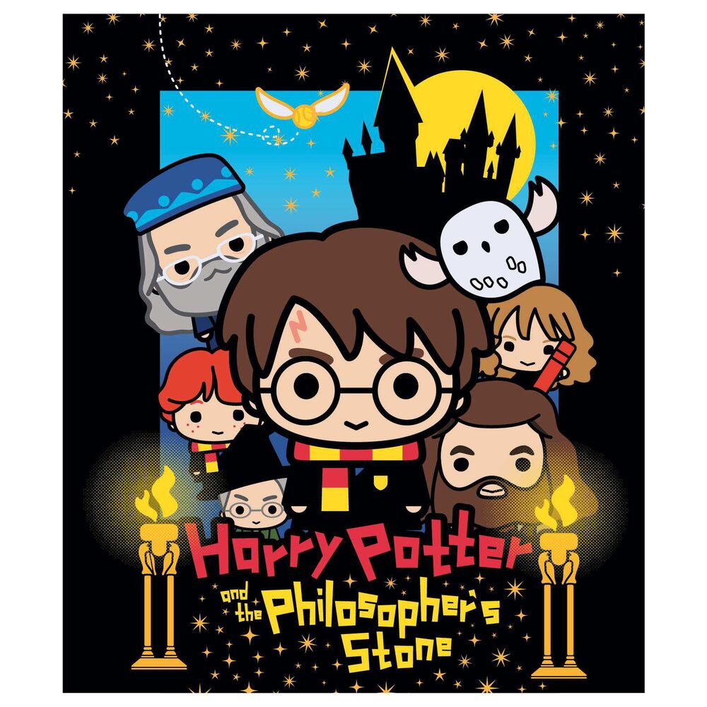 Manta premium coralina Chibi Harry Potter - Frikibase.com