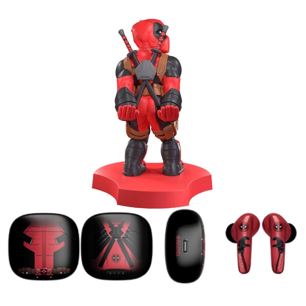 Mini Cable Guy + auriculares inalambricos Deadpool Marvel - Frikibase.com