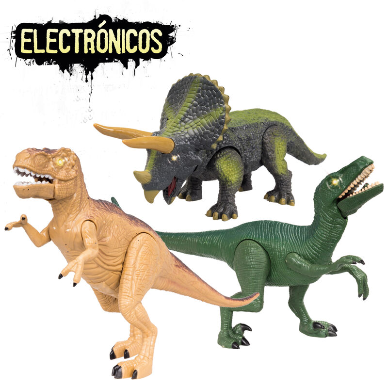 Pack 11 Dinosaurios luces y sonido (surtido) - Frikibase.com