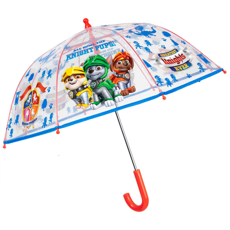 Paraguas automatico transparente Patrulla Canina Paw Patrol 42cm - Frikibase.com