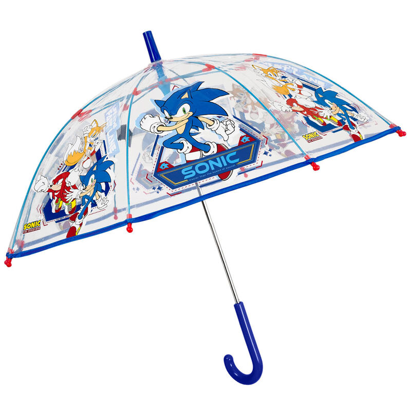 Paraguas manual transparente Sonic the Hedgehog 45cm - Frikibase.com