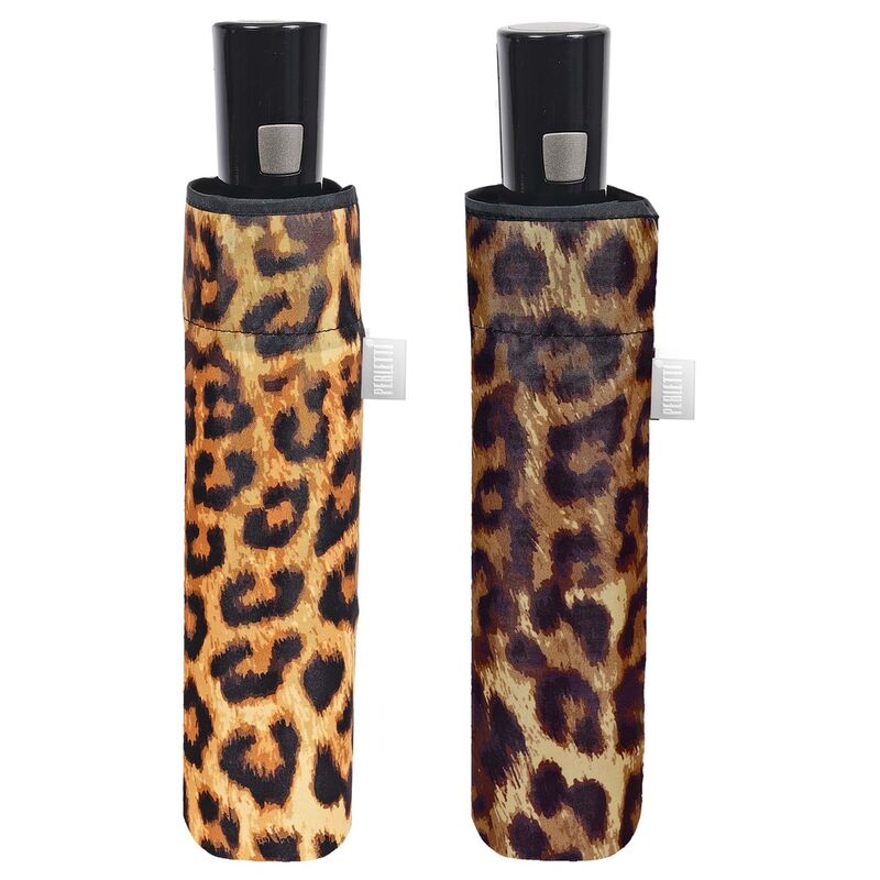 Paraguas plegable automatico estampado leopardo 54cm (surtido) - Frikibase.com